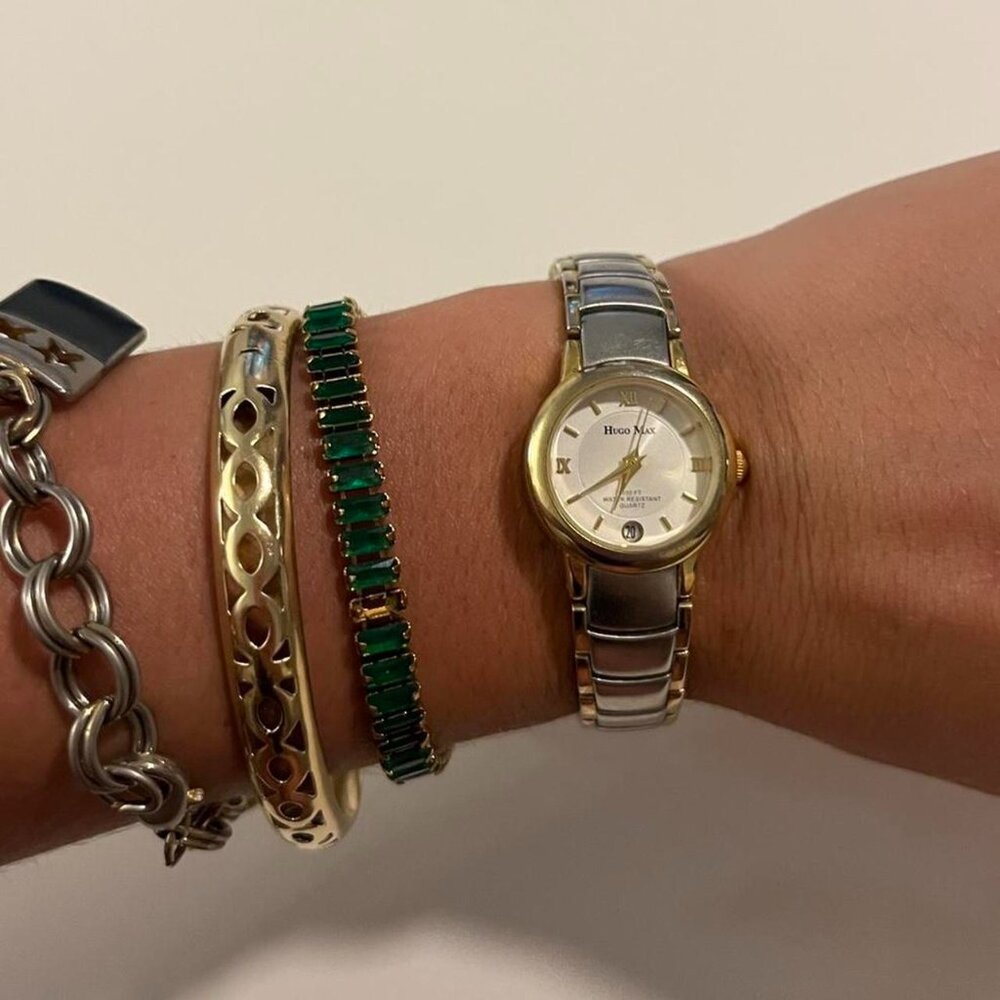 two tone vintage watch ba0f